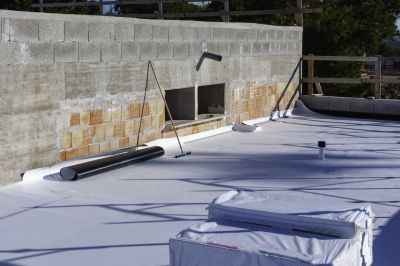 Flat Roof Coating Application